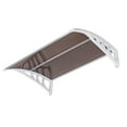 thumbnail image 5 of Cfowner 32" x 40" Patio Door Window Awning Outdoor Canopy Cover UV Rain Snow Protection One-Piece Polycarbonate Hollow Sheet, 5 of 7