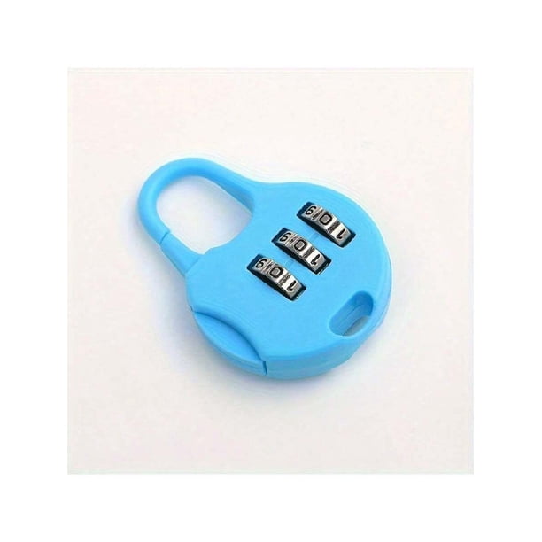 Plastic Combination Padlock, Mini Size, For Locking Pencil Case, Luggage, Backpack, Suitcase, Drawer, Etc. At Home Or In Office