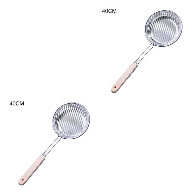 Cateissary Cuchara de sopa de acero inoxidable para cocina, colador para freír alimentos, 1 ud. Type2 NO2
