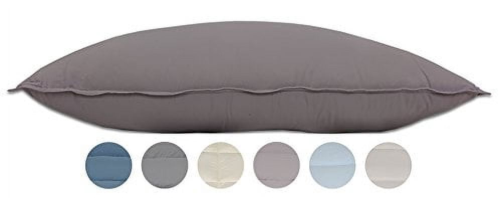 Pillowtex Dream in Color Pillow (Queen (20 Inches x 30 Inches), Heather)