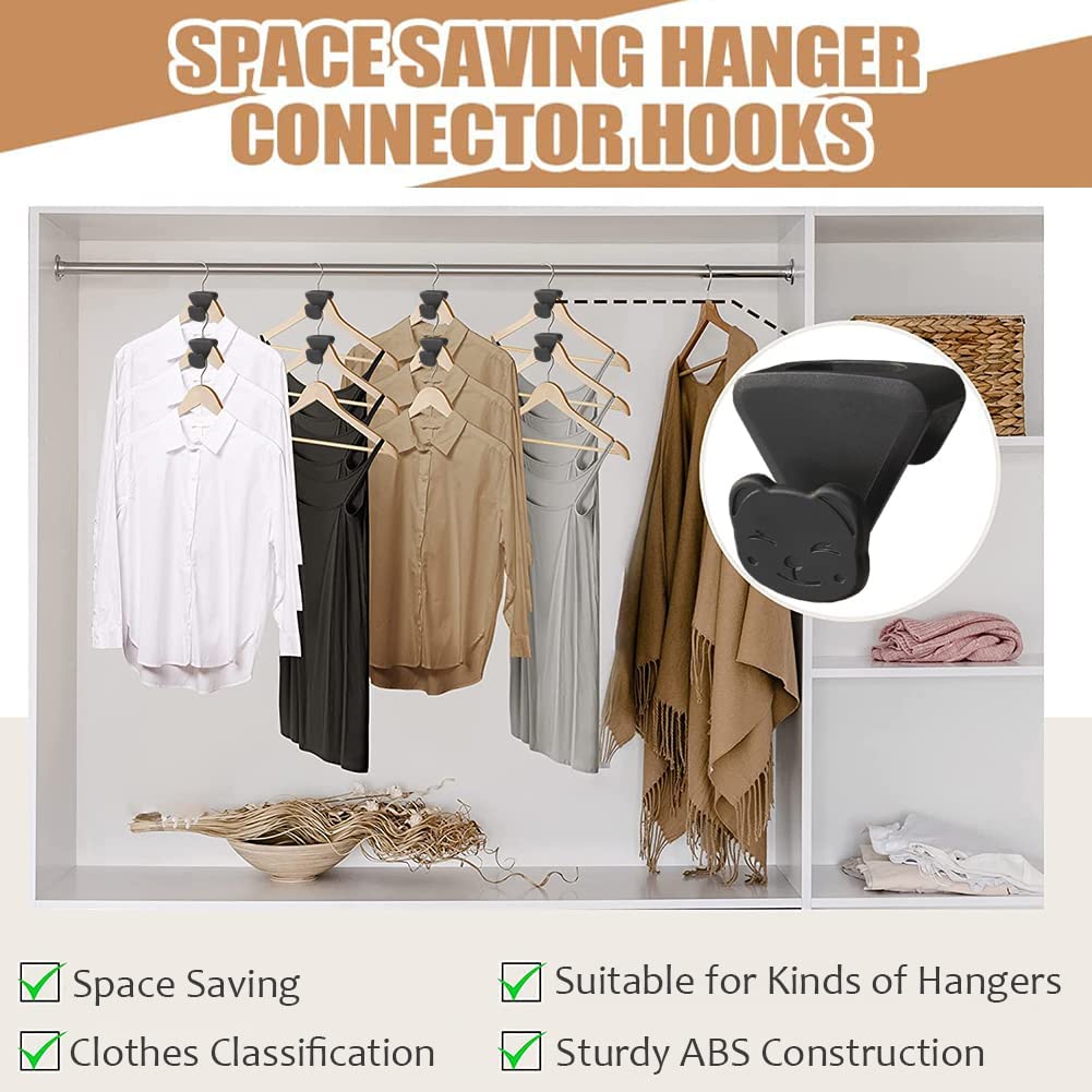 Space Saving Hanger Hooks Clothes Hanger Connector Hooks AS-SEEN-ON-TV,  18PCS Triangle Hooks for Saving Closet Space Closet Organizers Space Savers  (Bear) - Yahoo Shopping