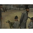 thumbnail image 2 of Degas, Edgar 32x25 Black Ornate Wood Framed with Double Matting Museum Art Print Titled - Place de la Concorde, 2 of 4