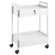 thumbnail image 1 of Carrito de laboratorio VEVOR de 2 niveles de acero inoxidable con 2 cajones de 220 libras, 1 of 9