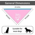 thumbnail image 2 of Team Girl Team Boy Gender Reveal Baby Announcement Dog Bandana Pregnancy Announcement Photo Prop Pet Scarf Decorations Accessories for Dog Lovers Pack of 2, 2 of 6