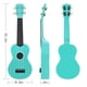 thumbnail image 2 of POMAIKAI Ukelele soprano Ukelele de madera para principiantes Ukelele de guitarra hawaiana 21"Principiante y estudiantes (azul), 2 of 5