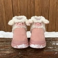 thumbnail image 3 of BdTemWBs Women's Ankle Winter Boot, Chunky Low Heel Snow Boots Slip-On Cozy Outdoor Short Booties (Pink,8.5), 3 of 10