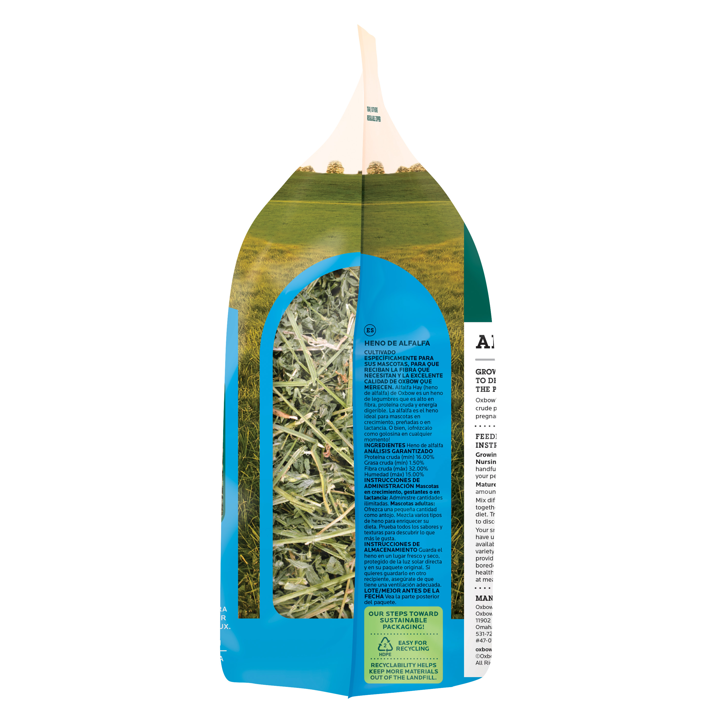 Oxbow Alfalfa Hay Dry Small Animal Food, 15 oz. photo 5