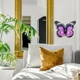thumbnail image 4 of Decoración de pared de mariposa de Metal, escultura artística de pared de vidrio para exteriores, cielo, decoración de jardín, hogar y jardín, 4 of 5