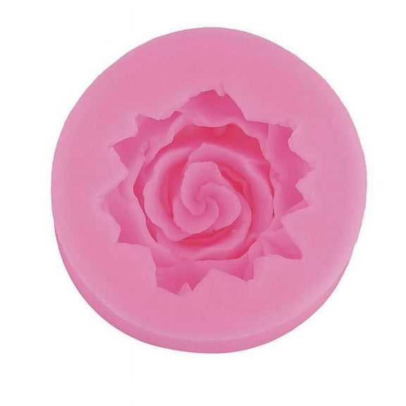 3d Rose Flower Shape Silicone Soap Mold Handmade Diy Cake Fondant Decoration Soap Making Silicone Mold 3pcs D8L8