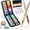 36 Colors, variant on Acrylic Paint Markers Brush Tip 18 Colors, Water-Based No-Bleed Markers with Automatic Ink Control, Waterproof Acrylic Paint Pens for DIY Art & Crafts -Fabric, Wood, Rock, Ceramic, Metal