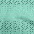 thumbnail image 1 of oneOone Rayon Turquoise Blue Fabric Conversational Moustache Craft Projects Decor Fabric Printed By The Yard 56 Inch Wide, 1 of 4