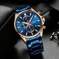 thumbnail image 4 of CURREN Men‘s Watch Causal Sport Watches Top Luxury Brand Blue Full Steel Quartz Wristwatch Chronograph Military Male Clock, 4 of 7