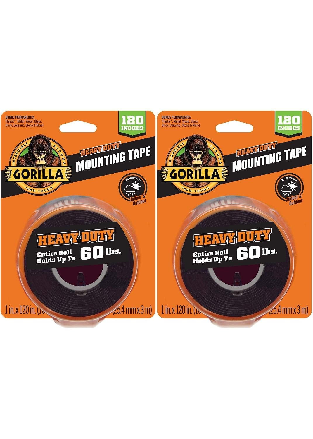 gorilla heavy duty double sided mounting tape gorilla heavy duty double sided mounting tape