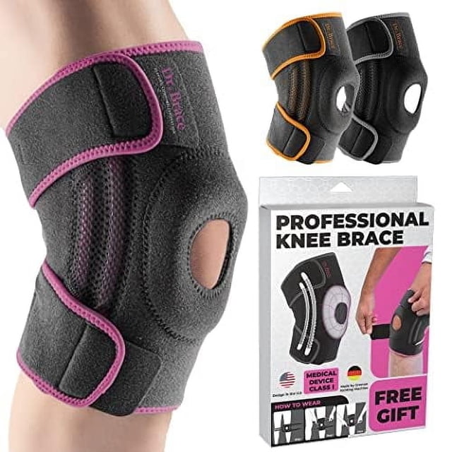 Rodillera DR. BRACE ELITE con estabilizadores laterales y almohadillas de gel