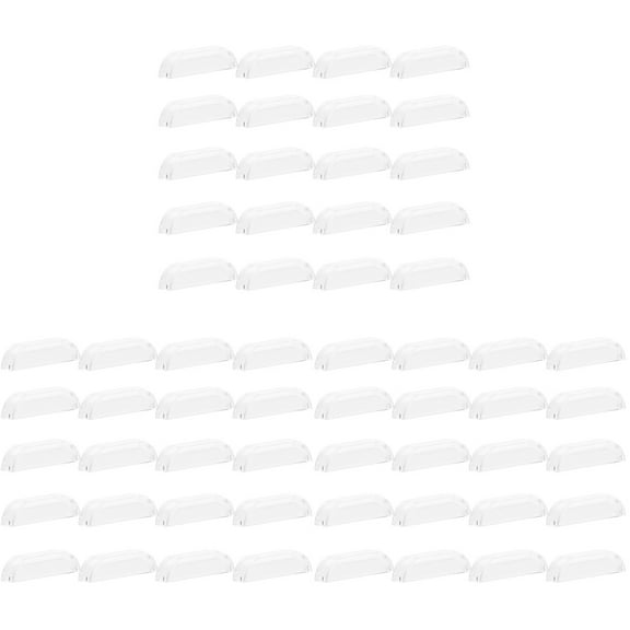 60 Pcs Acrylic Handle Cabinet Knobs Kitchen Handles Transparent Door Cupboard Pull