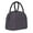 Black, variant on Horeoi Bat Purple Pattern Large Insulated Lunch Bag for Work, School, Picnic - Waterproof, Durable Oxford Cloth, Comfortable Handle-Light Grey