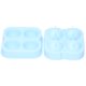thumbnail image 4 of Molde para hacer bolas de hielo, bandeja redonda de silicona con 4 orificios y embudo con tapa, herramientas de bricolaje hechas a mano, 4 of 8