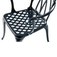 thumbnail image 4 of Ensemble Bistro de Patio en Aluminium Coulé 3 Pcs Table et 2 Chaises Ensemble de Meubles, 4 of 5