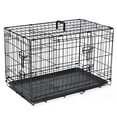 thumbnail image 2 of ABC Pet Folding Metal Dog Crate, Durable Double-Door Wire Pet Kennel with Leak-Proof Tray,48x30x32.7inch, 2 of 9