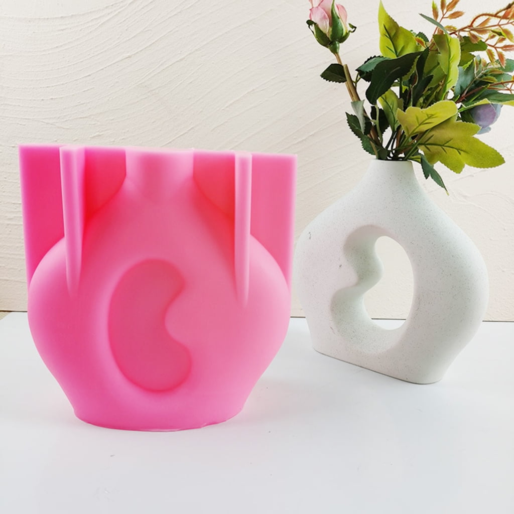 lanema Vase Resin Mold Pen Holder Silicone Mold Flower Pot Epoxy Casting Mold Succulent Organizer Storage Mold Table Decor