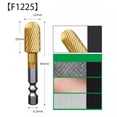 thumbnail image 1 of Single And Dual-Slot Rotary Rasp Drill Bit Milling Cutter 6.3mm Shank Diameter Single slot F1225, 1 of 9