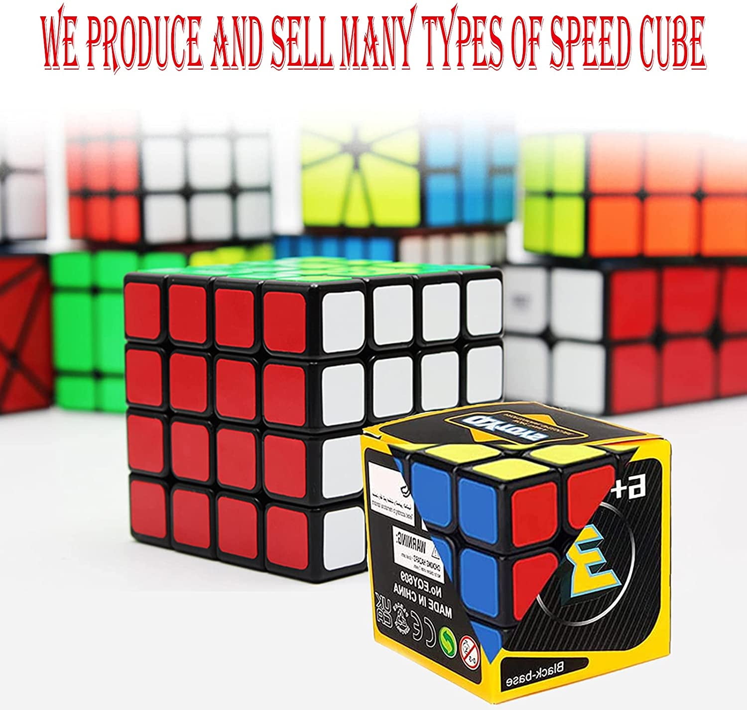 ZIOYCKL Speed Cube 3x3x3,Stickers Original Magic Cube Puzzle Toy,QYTOYS Sail W Speed Cube,Easy Turning & Smooth Play Durable Puzzle Cube Toy,Stickers Cube Classic 
