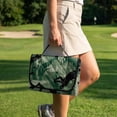thumbnail image 3 of COEQINE Golf Cart Seat Towel Blanket Cover with Handle for Folded Carrying and Storage, Quilted Padding, 4 Storage Pockets, Compatible with Most 2 Seat Cart, Green Camouflage Golfer, 3 of 8