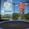 thumbnail image 3 of SereneLife 5FT 10FT Exercise Trampoline W/ Enclosure Net Outdoor Jump Rectangle Trampoline, Blue, 3 of 7