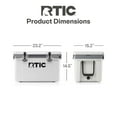thumbnail image 6 of RTIC 32 QT Ultra-Light Hard-Sided Ice Chest Cooler, Fits 48 Cans, White & Grey, 6 of 9