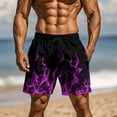 thumbnail image 2 of Ofertas en Prime Today DDAPJ pyju Mens Graphic Shorts Lightweight Drawstring Summer Beach Shorts Novelty Print Swim Trunks with Pockets Hot Pink M, 2 of 9