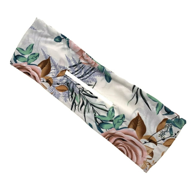 Qarigey Banda para el cabello para mujer, banda para el cabello de tela de moda portátil, coleta, accesorio para la cabeza, para fiesta de Ropa, zapatos y accesorios Miscelánea Rosa blanca