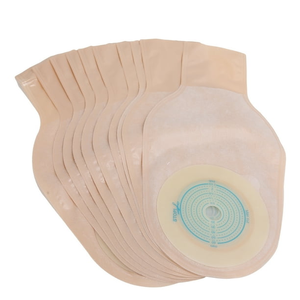 Colostomy Bag,10pcs Ostomy Bag OnePiece Ileostomy Stoma Care Bag