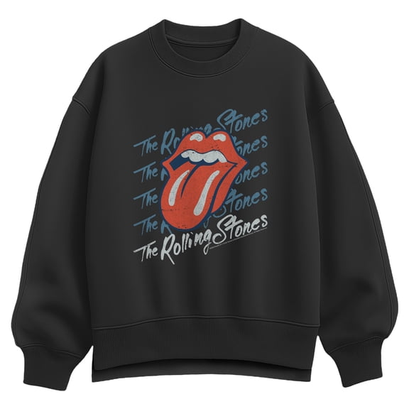 Rolling Stones - '76 World Tour - Women's Oversized Fleece Crew Sweatshirt
