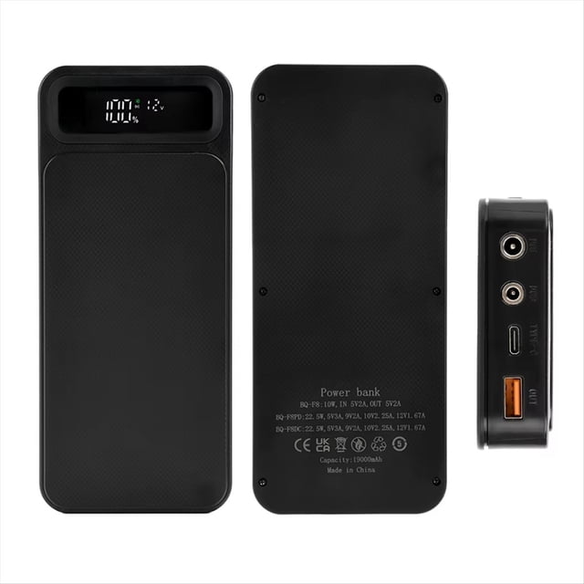 22.5W Fast Charger DIY Mobile Power Case Charge/Discharge Temperature Control Protection for 8PC 18650 Lithium Battery A