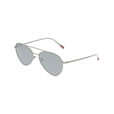 Prada Linea Rossa PS50SS-1AP2B0-57 Silver Aviator Sunglasses
