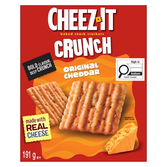 Cheez-It Baked Snack Crackers Crunch Original Cheddar 191g