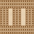 thumbnail image 1 of Ahgly Company Machine Washable Indoor Square Transitional Mahogany Brown Area Rugs, 4' Square, 1 of 7