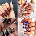 thumbnail image 6 of 500PCS Half Cover False Nails Tips, 10 Sizes Artificial False Nails Tips, French Style Acrylic Artificial Tip with Box for DIY Nail Art, 6 of 7