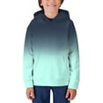 thumbnail image 3 of Ketyyh-chn99 Kids Hoodies Boys Girls Sweatshirt Solid Patchwork Hooded Pullover Sweatshirt Blue,4-5 Years, 3 of 4