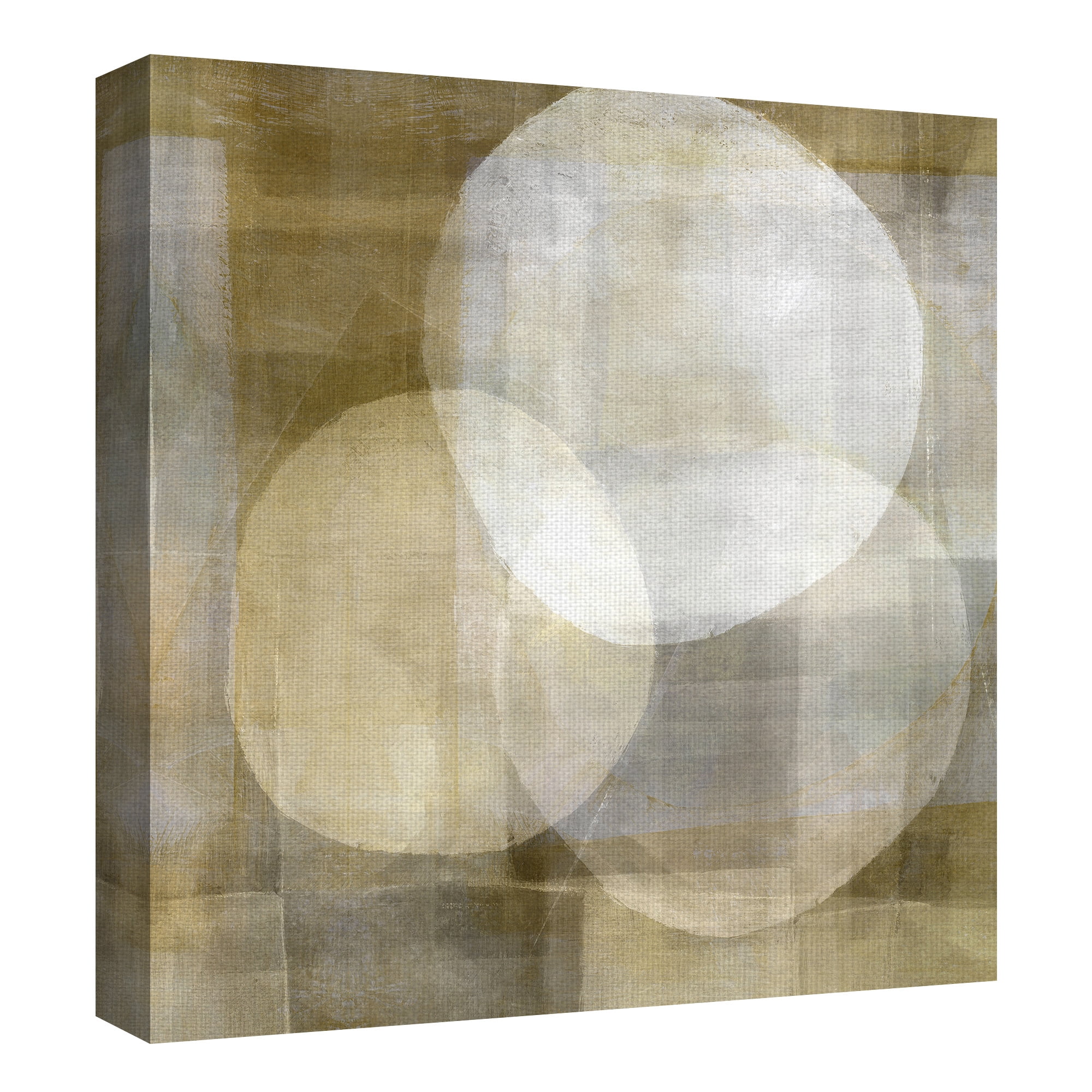 Masterpiece Art Gallery Golden Globes Abstract by Belle Maison Canvas Art Print 30" x 30"