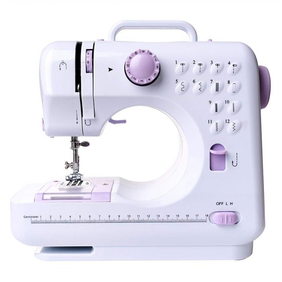 Mini 12 Stitches Sewing Machine Home Double Thread Electric Sewing