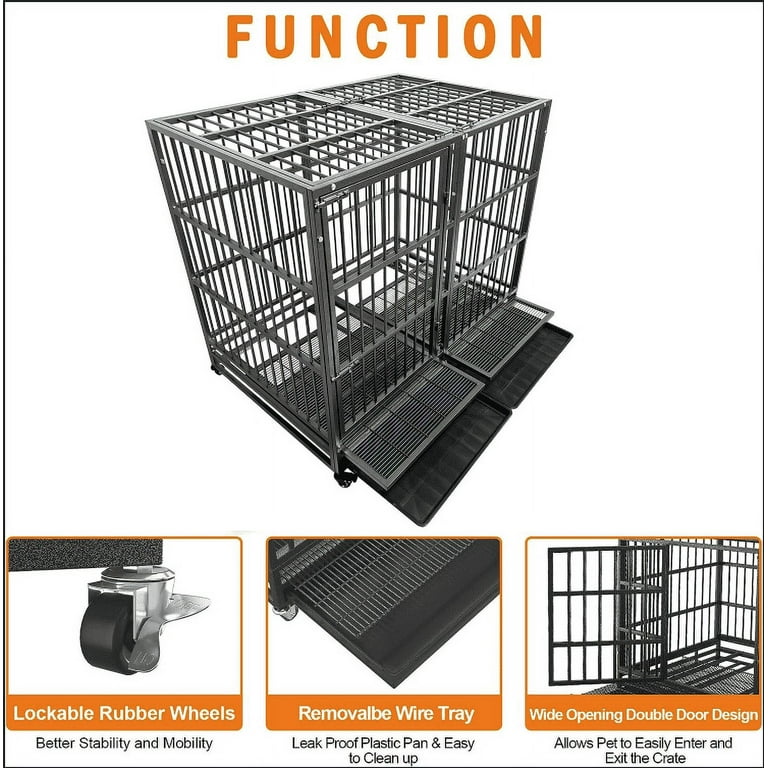 54 Inch Dog Crate Heavy-Duty Dog Crate 54