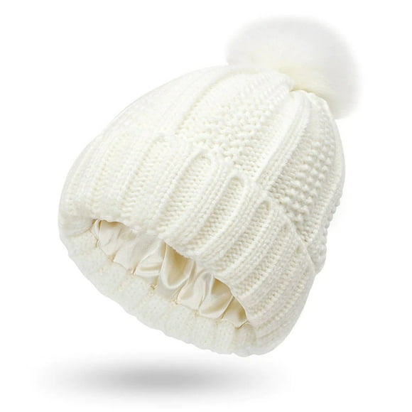 Elastic Ribbed Hat For Hair Protection Protects The Hairstyle With And Elastic Satin Hat That Is Loose And Warm