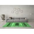 thumbnail image 3 of Ahgly Company Indoor Rectangle Abstract Emerald Green Modern Area Rugs, 8' x 12', 3 of 4