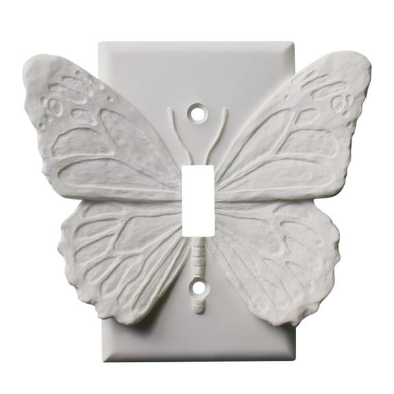 Leozcaa 3D Butterfly Light Switch Cover Wall Plate Butterflies Single Toggle Light Switch Covers Wall Decorative