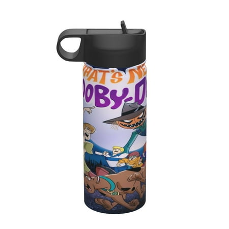 

Scooby-Doo 18 oz Insulated Water Bottle Reusable Stainless Steel Metal Thermos Double Wall Vacuum Water Bottle for Sport Travel School