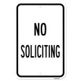 thumbnail image 1 of SignMission A-1218-24971 12 x 18 in. Aluminum Sign - No Soliciting, 1 of 1