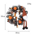 thumbnail image 4 of Halloween Fall Wreath 40cm Artificial Fall Garland Maple Pumpkin Pine Cones Wreath Pendant Halloween Decoration for Front Door Window Indoor Outdoor, 4 of 4