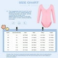 thumbnail image 7 of ZDHoor Girls Long Sleeve Leotard Kids Bodysuit for Dance Gymnastics Costume 3-14 Years Light Purple 5-6, 7 of 7