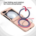 thumbnail image 2 of Allytechgroup Galaxy Z Flip 5 Case Magnetic, Compatible with Magsafe Wireless Charging Ring Holder Shockproof Anti-Scratch Rugged Hard PC Back Cover Phone Case for Samsung Galaxy Z Flip5, Pink, 2 of 7